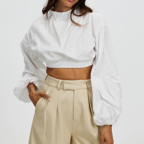 AERE Tops - AERE designer crop top